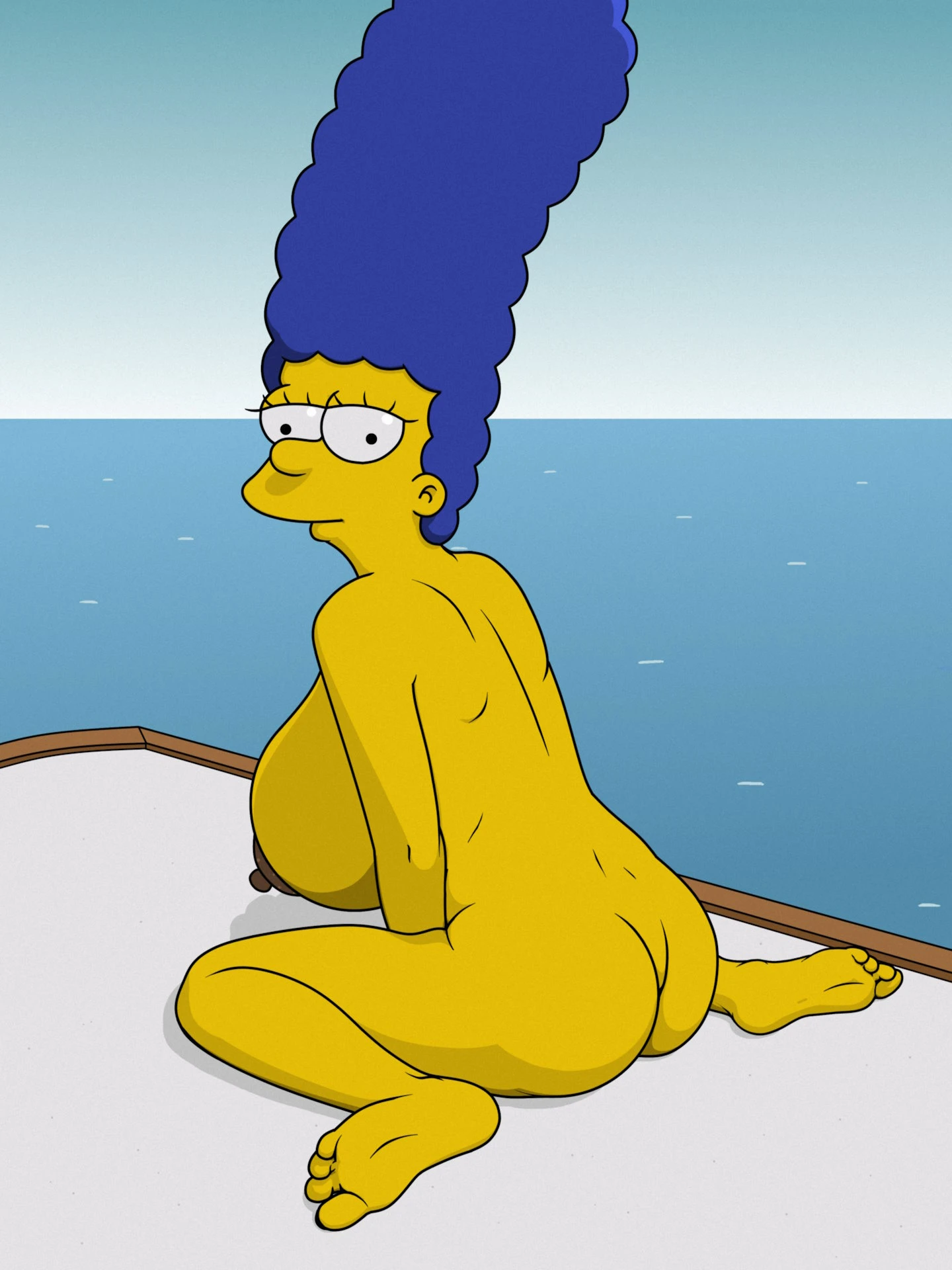 Marge in boat pin 06