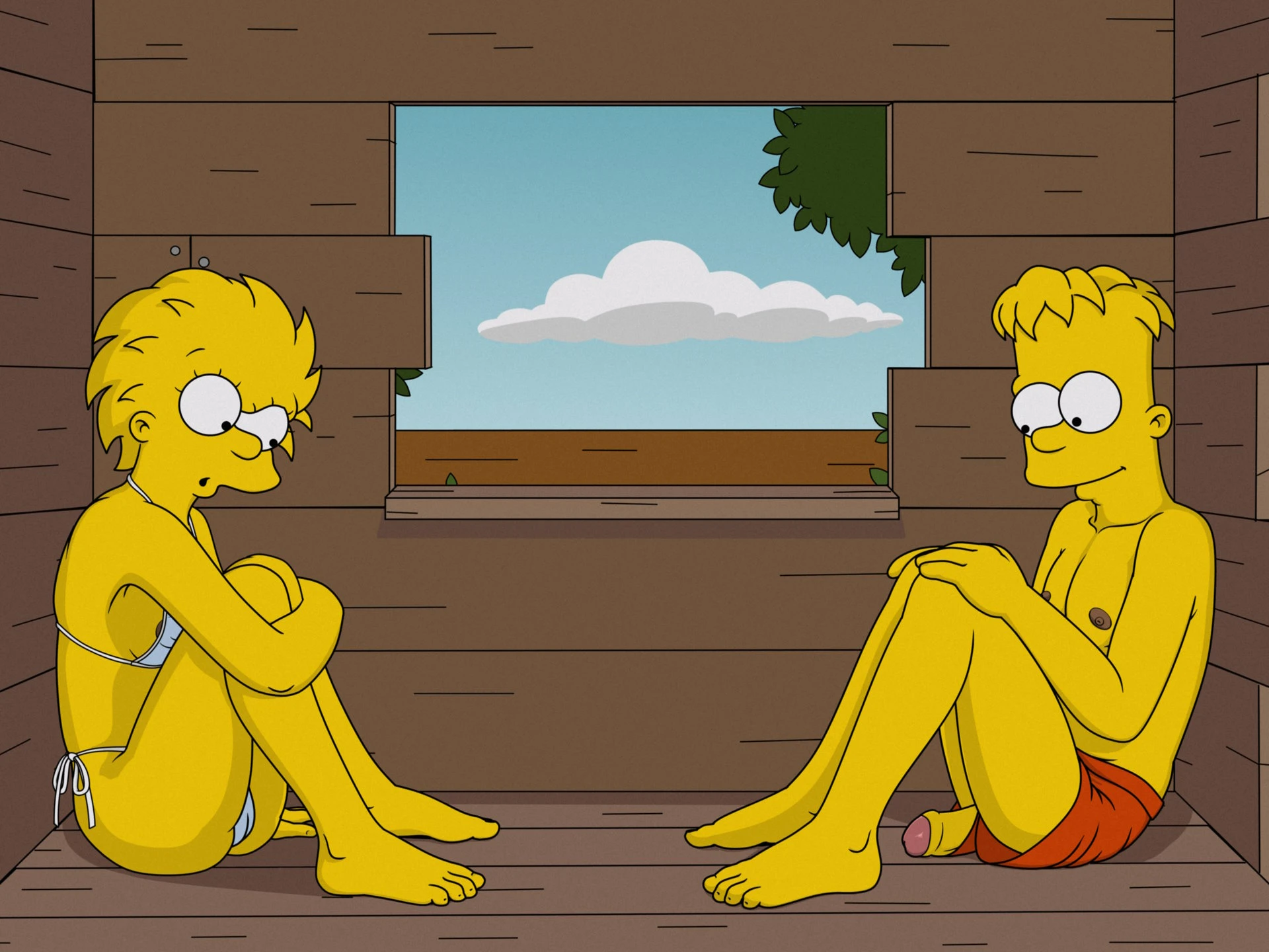 Lisa Simpson and Bart Simpson - First experience 02